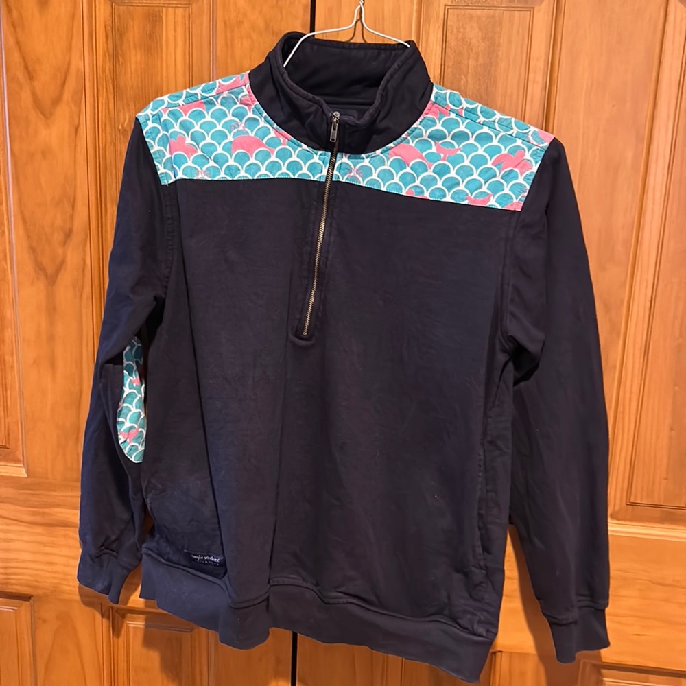 Simply southern pull over sweatshirt, medium navy sweatshirt, women’s 1/4 zip